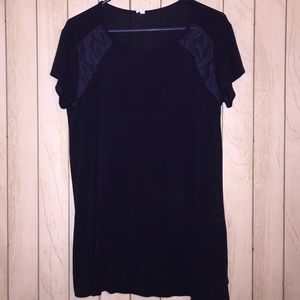 Pink Blush navy lace top